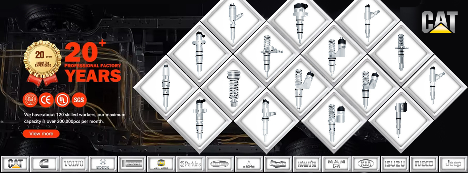 qualité Injecteurs de carburant de la chenille usine
